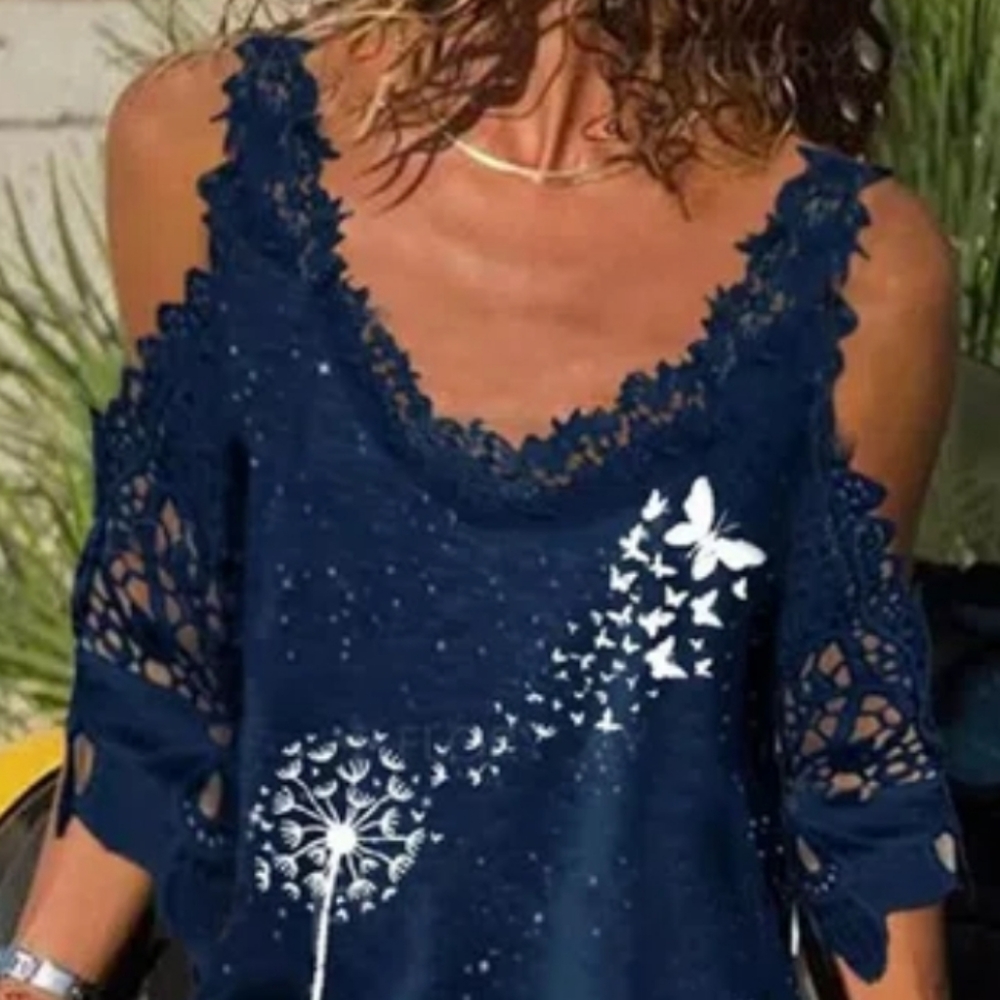 Georgeous Crew Neck Vintage Top